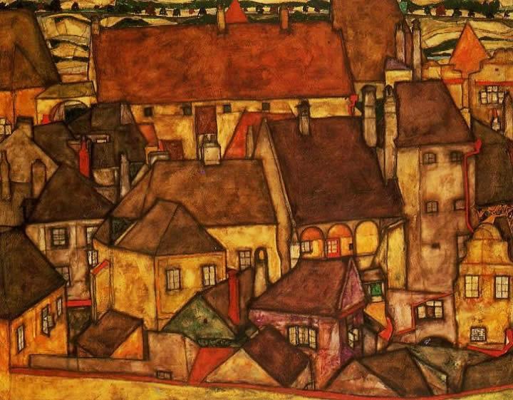Egon Schiele Yellow City